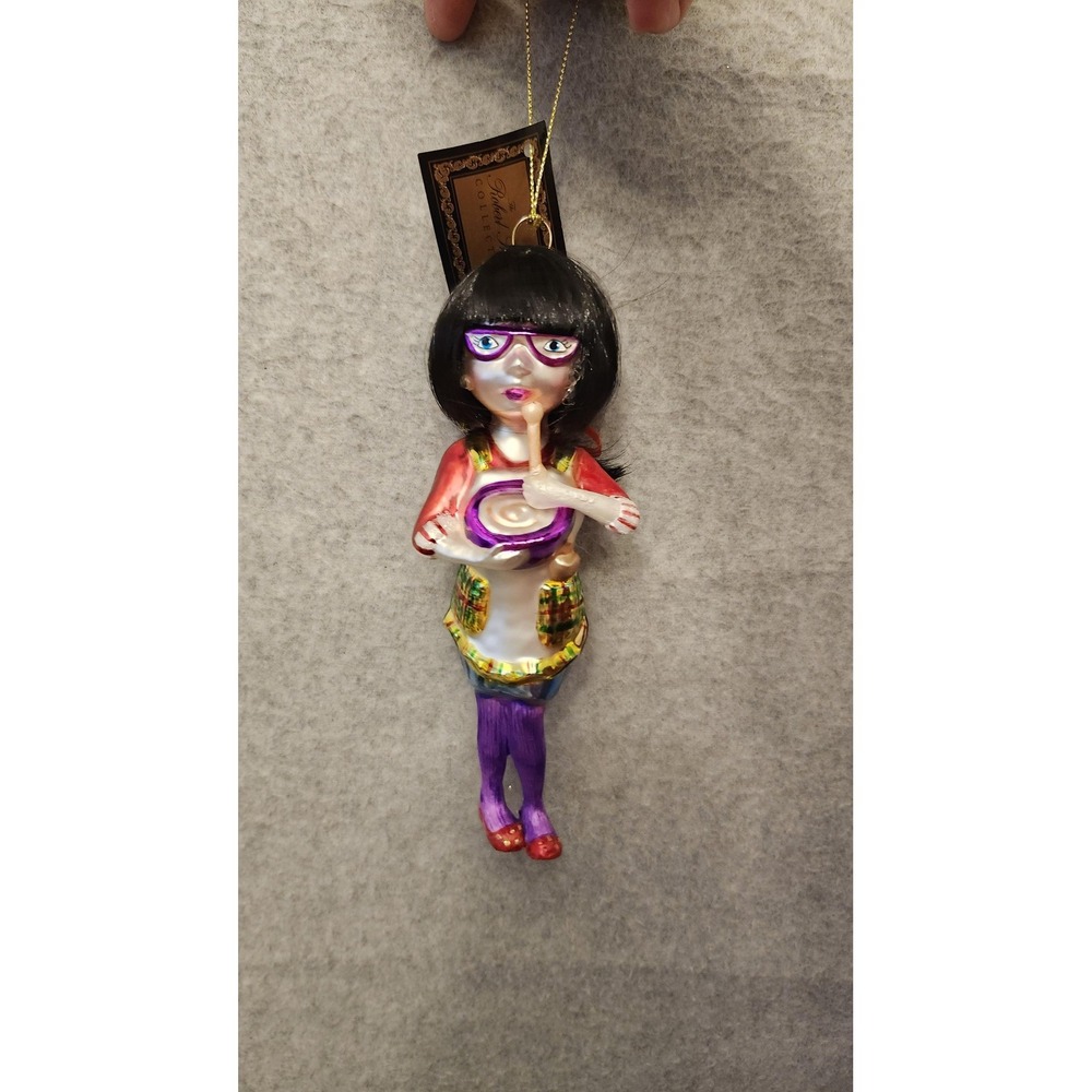 Robert Stanley Collection Christmas Baker Lady Glass Ornament 2011 Hobby Lobby